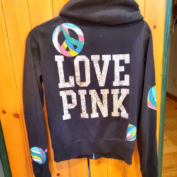 OG VS Pink Zip Up Hot Air Balloons & Hearts RARE - Picture 1 of 9